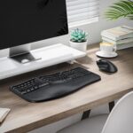 MEETION Ergonomic Wireless Keyboard and Mouse, Ergo Keyboard with Vertical Mouse, Split Arch Keyboard with Cushioned Wrist Palm Rest, Natural Typing Rechargeable Full Size, Windows/Mac/Computer/Laptop - Image 8