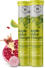 Wellbeing Nutrition Apple Cider Vinegar (ACV) for Weight Loss with Mother & Garcinia Cambogia, Pomegranate| Weight Management, Gut Health, Supports Digestion, Boosts Metabolism 17 Effervescent Tablet
