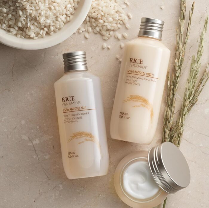 The Face Shop Rice Ceramide Skincare Set | Rich Moisturizer for Long-lasting Smooth Absorbtion without Stickiness | Whitening, Antioxidant & Anti-Aging | K-Beauty, Korean Skincare Set - Image 8