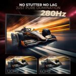 AOC C27G4ZE 27" 280Hz Curved Ultra-Fast Gaming Monitor, 1920 × 1080 (FHD), 0.3ms, Fast VA, 1500R, Adaptive Sync, Three-sided frameless design, Black - Image 2