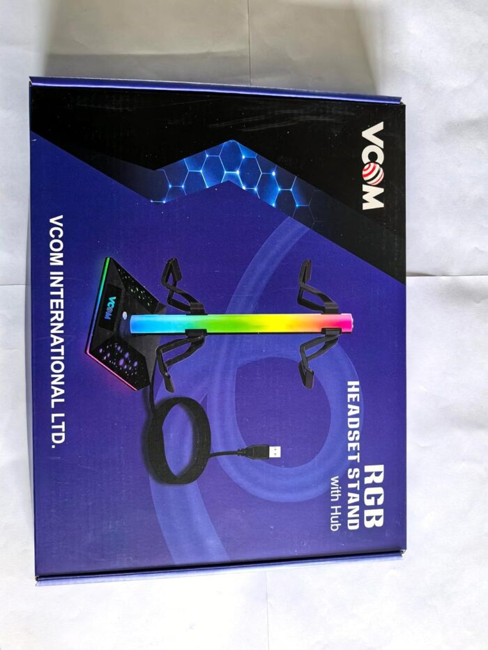 VCOM RGB Headphone Stand with 10 Light Modes, Gaming Controller Holder with 2 USB Ports, PC Gaming Accessories for Desk, Universal Organizer Headpsets/Xbox PS5 Controller Stand Gamer gifts - Image 8