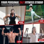 Resistance Bands, Exercise Bands for Working Out, Workout Bands Men, Fitness Bands Set with Handles, Door Anchor, Home Gym Equipment for Musle Training, Physical Therapy, Strength Training, Shape Body - Image 7