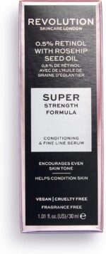 Revolution Beauty London Skincare 0.5% Retinol Serum with Rosehip Seed Oil, Face Serum To Even Skin Tone, Vegan & Cruelty-Free, 1.01fl.oz/30ml