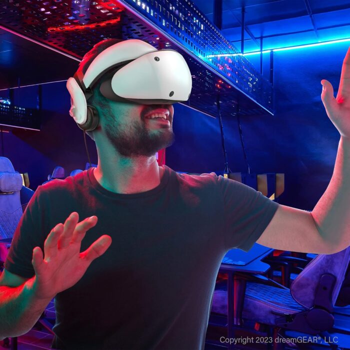 BIONIK dreamGEAR Mantis Attachable VR Headphones: Compatible with Playstation VR2, Adjustable Design, Connects Directly to PSVR, Hi-Fi Sound, Sleek Design/PS4/PS5, Wired - Image 3