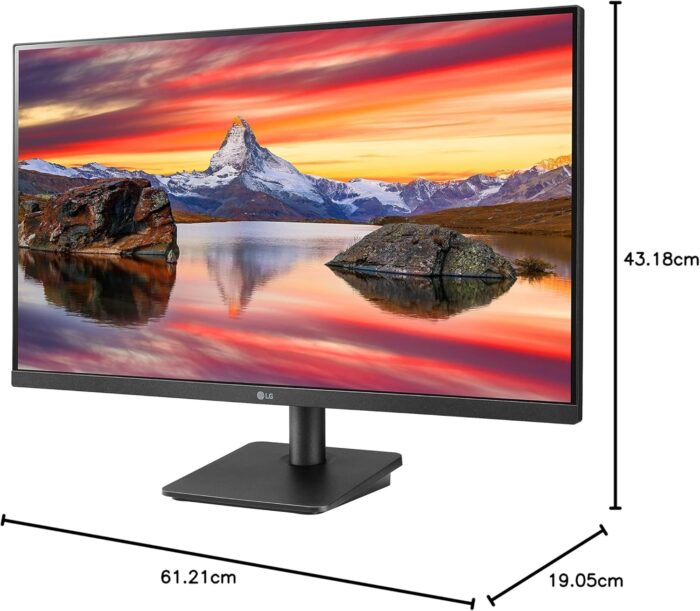 LG 27MP400-B 27” Full HD (1920 x 1080) IPS Display with 3-Side Virtually Borderless Design, AMD FreeSync and OnScreen Control – Black - Image 9