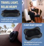 Zyllion Shiatsu Back and Neck Massager - 3D Kneading Deep Tissue Massage Pillow with Heat for Muscle Pain Relief, Chairs and Cars - Black (ZMA-13-BK) - Image 9