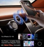 REOKILY Strong Magnetic Car Phone Holder for MagSafe, Ultra Vacuum Suction Cup Phone Mount 360° Cell Phone Holders for Your Car Accessories for iPhone 16 15 14 13 12 Android - Image 6