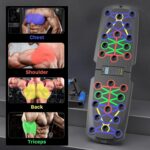 30-in-1 Push Up Board, Multi-Function Portable Gym Equipment with Pull-Up Bar Handles, Foldable Strength Training Stands, Professional Fitness Equipment for Chest, Arm, and Muscle Workouts - Image 4
