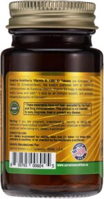 Sunshine Nutrition Vitamin D 1000 Iu (D3 Cholecalciferol), 100 Tablets | Promotes Strong Bones, Teeth | Supports Healthy Function | Gluten Free - Image 2