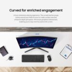 Samsung 32-inch S3 (S39GD) FHD 100Hz Curved Monitor, Game Mode, Eye Saver Mode, Multiple Connectivity with HDMI Port, Built-in Speakers, LS32D396GANXZA, 2025 - Image 4