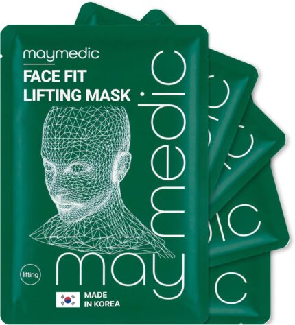 MAYMEDIC Korean Face Sheet Mask with Collagen – Natural Beauty Skincare For All Skin Types – Firming Mask for Women & Men