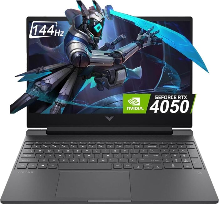 HP Victus 15 FA2701WM Gaming Laptop 15.6 inch, Intel Core i5-13420H Processor, 16GB DDR4 RAM, 512GB SSD,15.6″ FHD IPS 144Hz, NVIDIA RTX 4050 6GB Graphics, English Backlit Keyboard,Win 11,Mica Silver