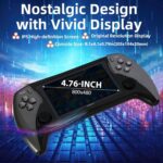 Handheld retro game console supports 11 emulators, retro gaming console handheld, 10000 games Portab Video Game Consoles, 4.3 inch IPS screen (Gray) - Image 3
