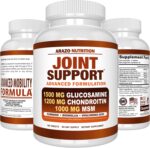 Arazo Nutrition Glucosamine Chondroitin Turmeric Msm Boswellia Joint Support Supplement for Relief (10oz,180 Tablets) - Image 9
