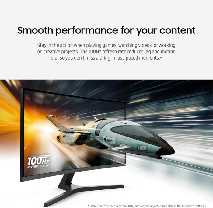Samsung 32-inch S3 (S39GD) FHD 100Hz Curved Monitor, Game Mode, Eye Saver Mode, Multiple Connectivity with HDMI Port, Built-in Speakers, LS32D396GANXZA, 2025 - Image 5