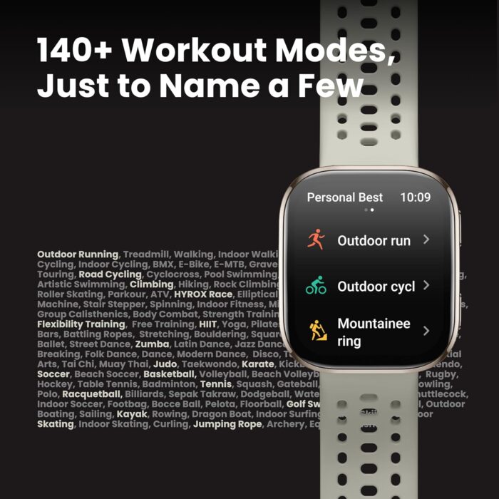 Amazfit Bip 6 Smart Watch 46mm, 14 Day Battery, 1.97" AMOLED Display, GPS & Free Maps, AI, Bluetooth Call & Text, Health, Fitness & Sleep Tracker, 140+ Workout Modes, 5 ATM Water-Resistance - Image 7