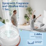 ASAKUKI 500ml Premium, Essential Oil Diffuser with Remote Control, 5 in 1 Ultrasonic Aromatherapy Fragrant Oil Humidifier Vaporizer, Timer and Auto-Off Safety Switch - Image 2