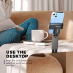 Universal Airplane in Flight Phone Mount. Handsfree Phone Holder for Desk with Multi-Directional Dual 360 Degree Rotation. Pocket Size Travel Essential Accessory for Flying. US Patented and Protected. - Image 6