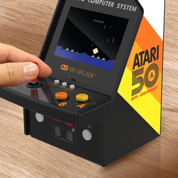 My Arcade Atari Micro Player Pro: 100 Games, 6.75" Mini Arcade Machine, Fully playable Video Game Collectible - Image 3