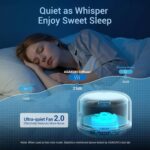 ASAKUKI 500ml Premium, Essential Oil Diffuser with Remote Control, 5 in 1 Ultrasonic Aromatherapy Fragrant Oil Humidifier Vaporizer, Timer and Auto-Off Safety Switch - Image 3