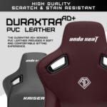 Anda Seat Andaseat Kaiser 3 Large Premium Ergonomic Gaming/Office Chair with Magnetic Memory Foam Neck Pillow Support PVC leather Maroon AD12YDC L 01 A - Image 6