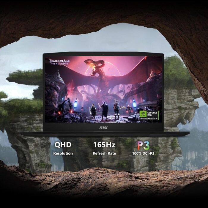 MSI Katana 15 HX B14WFK (Black) Gaming Laptop | NVIDIA RTX 5060 8GB | Intel Core i9-14900HX | 16GB RAM | 1TB SSD | 15.6" QHD (2560x1440), 165Hz Display | Win11 Home [9S7-1587C1-219] - Image 4