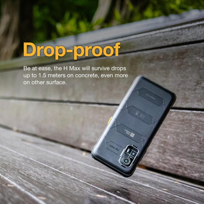 AGM H MAX Rugged Smartphone Unlocked, 4G Outdoor Phone with 10000mAh Battery, Android 14, 4GB+128GB, 6.56” HD+ Display, IP68/IP69K, Face ID, Dual SIM, NFC (AE version) - Image 4
