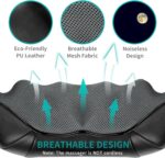 Nekteck Shiatsu Neck and Back Massager with Soothing Heat, Electric Deep Tissue 3D Kneading Massage Pillow for Shoulder, Leg, Body Muscle Pain Relief, Home, Office, and Car Use - Image 5