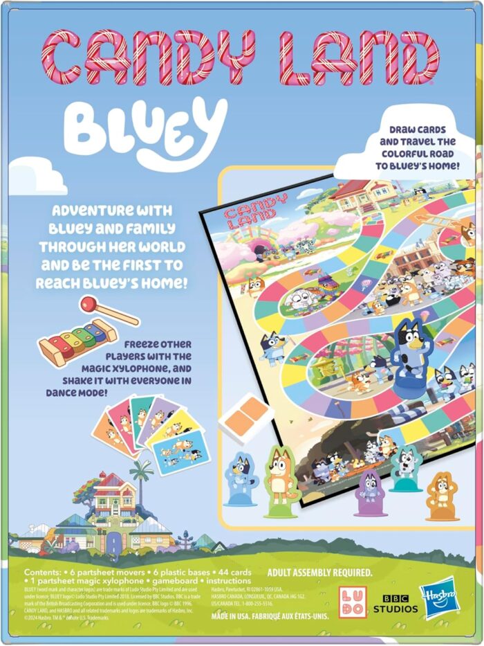 Hasbro Gaming Candy Land Bluey Edition Board Game | Ages 3 and Up | 2-6 Players | Play as Dad, Mum, Bluey, Bingo, Muffin, or Socks | Preschool Games | Kids Gifts (Amazon Exclusive) - Image 2