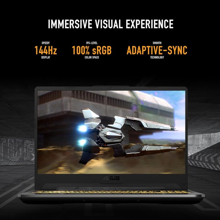 ASUS TUF Gaming A15 FA506NCR-HN044W AMD R7-7435HS/16GB RAM/512GB SSD/NVIDIA GeForce RTX 3050 4GB/15.6 FHD(1920x1080) 144Hz/Windows11 Home/1-Zone RGB/Eng-Arb Keyboard - Graphite Black - Image 4