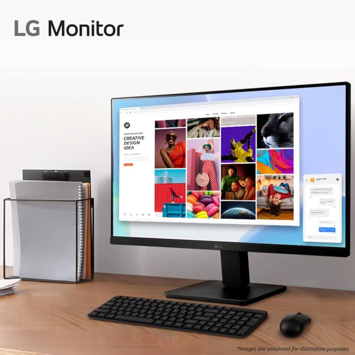 LG 24MR400-B PC monitor 60.5 cm [23.8] 1920 x 1080 pixels Full HD Black (24 FHD IPS 100HZ MNTR 1920X1080 - 16:9 5MS 1300:1 HDMI/VGA/HEADPHO) - Image 6