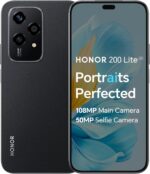 HONOR 200 Lite, 5G Dual SIM, 8GB RAM + 256GB ROM, 6,7” Anti-Drop AMOLED Display, 108MP Triple Rear Camera, Midnight Black - International Version