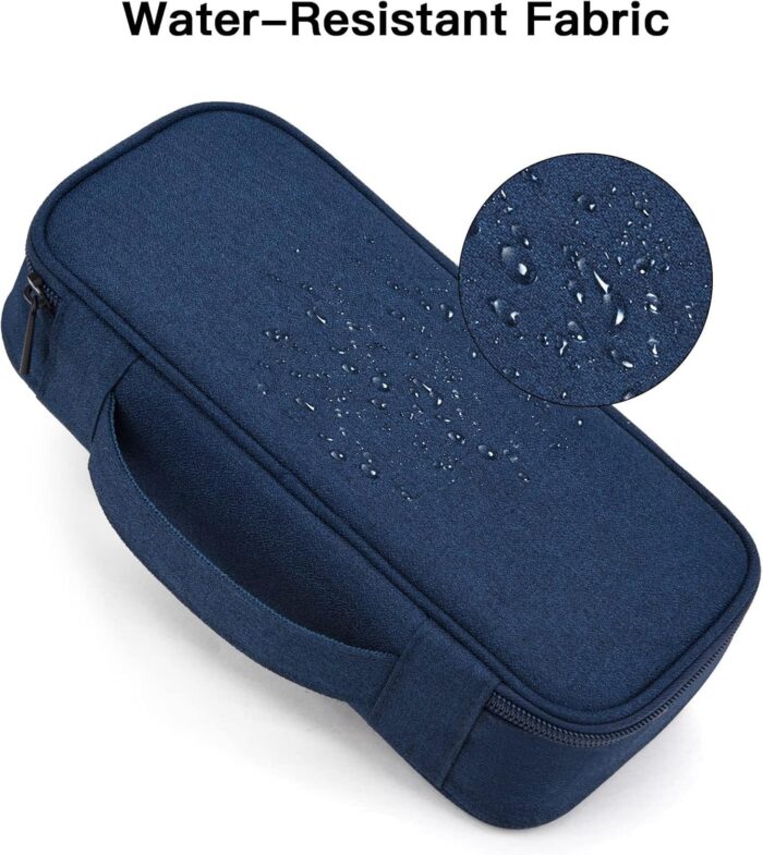 Portable Cable Electronic Accessories Storage Bag,Travel Gadgets Storage Case Cable Organizer Pouch Compatible for Charger USB Cables SD Memory Cards Earphone Flash Hard Drive Phone Power Bank - Image 4