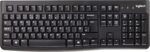 Logitech K120 Wired Business Keyboard for Windows or Linux, USB Plug-and-Play, Full-Size, Spill Resistant, Curved Space Bar, PC/Laptop, QWERTY UK Layout - Black - Image 2