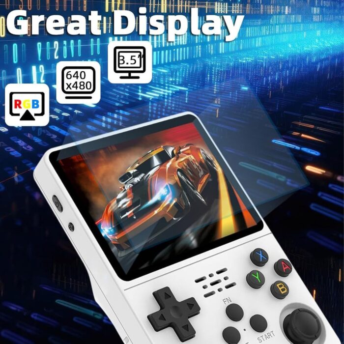 Dpofirs Handheld Game Console, 3.5 Inch Screen, Mini Retro Console, Portable Pocket Console, 3000mAh Battery, Retro Emulator Systems, Portable Handheld Video Game Console (64G) - Image 3