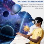 BIGTHREE Virtual Reality Goggles, 3D VR Glasses, HD VR Goggles, Adjustable Pupil Distance and Object Distance, Ideal for Immersive Gaming and Movies, Gift for Kids and Adults, White. - Image 2