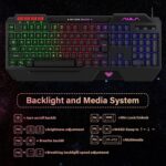 AULA Gaming Keyboard Mouse Headset and Mousepad Combo, RGB LED Backlit Gaming Keyboard Bundle, USB Wired Keyboards Combo for PC Gamer, Xbox, PS4 Users - Image 6