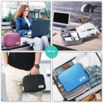 Electronics Organizer Bag, Waterproof Portable Travel Case for Cables Chargers Accessories, Multi-Purpose Digital Storage Pouch, Large Capacity, Navy, 1PCS - Image 6