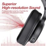 OneOdio A70 Bluetooth Over Ear Headphones, Wireless Headphones w/ 72H Playtime, Hi-Res, 3.5mm/6.35mm Wired Audio Jack for Studio Monitor & Mixing DJ Guitar AMP, Computer Laptop PC Tablet - Red - Image 9