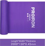 PROIRON 2 in 1 Resistance Bands Set - Includes Resistance Loop Bands, Physical Therapy Bands for Home Fitness, Stretching, Strength Training, Physical Therapy,Elastic Workout Bands for Whole Body - Image 7