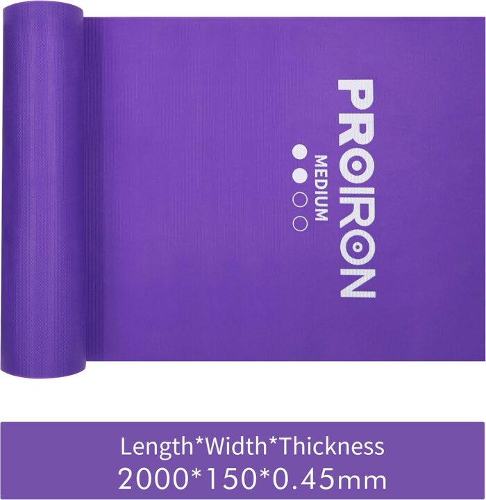 PROIRON 2 in 1 Resistance Bands Set - Includes Resistance Loop Bands, Physical Therapy Bands for Home Fitness, Stretching, Strength Training, Physical Therapy,Elastic Workout Bands for Whole Body - Image 7