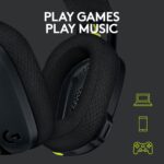 Logitech G435 Lightspeed & Bluetooth Wireless Gaming Headset - Ultra Lightweight 165G Over-Ear Headphones, Built-In Mics, 18H Battery, Compatible With Dolby Atmos, Pc, Ps4, Ps5, Mobile - Black - Image 8