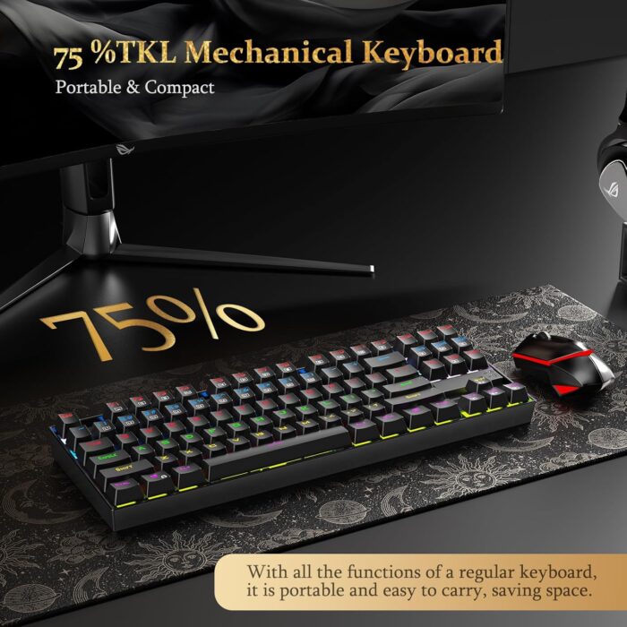 Redragon K552-Rgb Kumara Rgb Led Backlit Mechanical Gaming Keyboard (Black) - Image 6