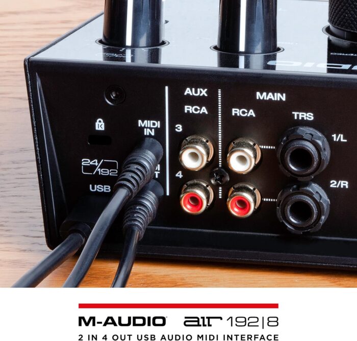 M-Audio AIR 192|8-2-In 4-Out USB Audio/MIDI Interface with Recording Software from Pro-Tools & Ableton Live, Plus Studio-Grade FX Instruments - Image 9