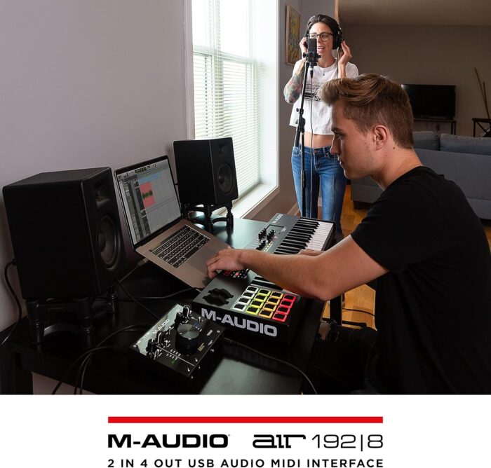 M-Audio AIR 192|8-2-In 4-Out USB Audio/MIDI Interface with Recording Software from Pro-Tools & Ableton Live, Plus Studio-Grade FX Instruments - Image 11