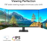 ASUS VA279HG Eye Care Gaming Monitor: 27-inch, IPS, Full HD, 99% sRGB, Frameless, 120Hz, Adaptive-Sync, 1ms MPRT, HDMI, VGA, Low Blue Light, Flicker Free, Wall Mountable - Black - Image 2