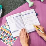 Clever Fox Fitness & Food Journal – Nutrition & Workout Planner for Women & Men – Diet & Gym Exercise Log Book with Calendars, Diet & Training Trackers - Undated, A5 Size, Hardcover (Mystic Blue) - Image 6