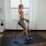 Sunny Health & Fitness Row-N-Ride Squat Assist Trainer for Glutes & Legs Workout with Adjustable Resistance, Easy Setup, Foldable Exercise Machine, Optional Multi Function Equipment - Image 2