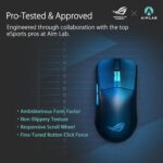 ASUS ROG Harpe Ace Aim Lab Edition Gaming Mouse, 54g Ultra-Lightweight, Low-latency Connectivity (2.4GHz RF, Bluetooth, Wired), 36K DPI Sensor, 5 Custom Buttons, Esports & FPS Gaming, Nvidia Reflex - Image 2