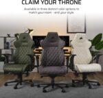 Corsair TC500 Luxe Gaming Chair – Premium Breathable Fabric – Wide Seat – Five-Way Adjustable Armrests – Adjustable Built-in Lumbar Support – 90-160 Degree Recline – Shadow - Image 9